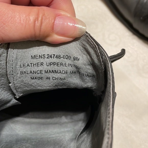 Stacy Adams men’s gray square toed, lace up oxfords (BJB) - Picture 9 of 10